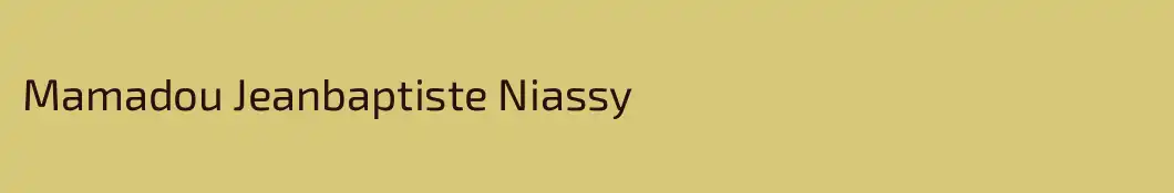 Mamadou Jeanbaptiste Niassy